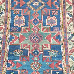 Antique Caucasian Lesghi Star Oriental Carpet Rug