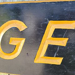 Vintage Carved and Painted Ship “Judge” Quarterboard Name Plaque