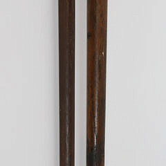 Presentation Engraved Silver and Wood Walking Stick