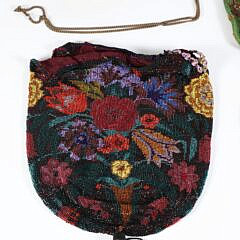 Five Victorian Beadwork Purses, 19th Century