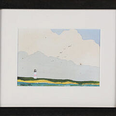 Jerry Carl "Sankaty Light" Watercolor