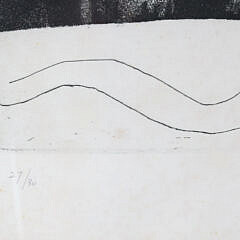 Jan Cox Limited Edition Etching “Coming Up The Staircase”, circa 1962