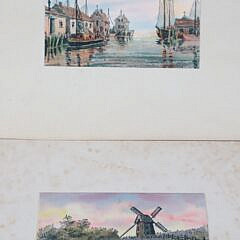 After Lillian Gertrude Smith “Six Nantucket Views” Colored Photo Reproductive Prints