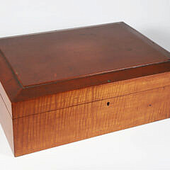 American Tiger Maple Document Box, 19th Century