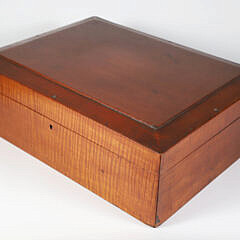 American Tiger Maple Document Box, 19th Century