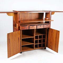 Kubisak Modern Design Danish Teak Dry Bar