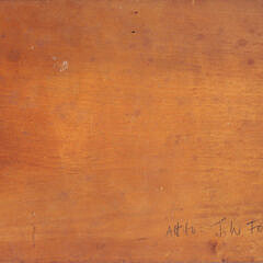Nantucket Carved Folk Art Walnut Plaque “Portrait of Auld Lang Syne” Attributed to James Walter Folger