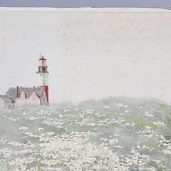Jane Brewster Reid Watercolor on Paper “Sankaty Light”