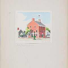 Doris and Richard Beer Watercolor "Old Customs House"