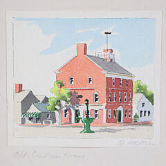 Doris and Richard Beer Watercolor “Old Customs House”