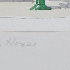 Doris and Richard Beer Watercolor “Old Customs House”