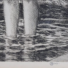 Childe Hassam Etching “Diana’s Pool”, circa 1916