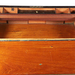Mahogany and Brass Bound Lap Box, 19th Century