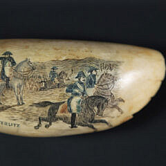 Scrimshaw Polychromed Whale Tooth “The Sun of Austerlitz”