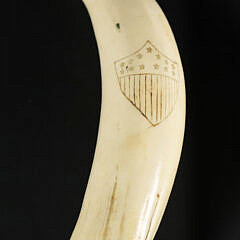 Antique Scrimshaw Sperm Whale Tooth