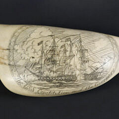 Antique Scrimshaw Sperm Whale Tooth “Lady Liberty”