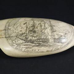 Antique Scrimshaw Sperm Whale Tooth “Lady Liberty”