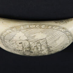 Antique Scrimshaw Sperm Whale Tooth “Lady Liberty”