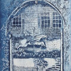 Stephen E. Chase Etching “The Chanticleer”, circa 1995