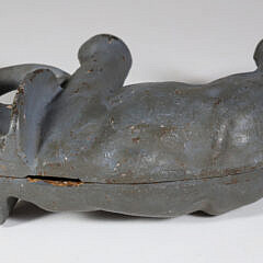 Painted Cast Iron Elephant Still Bank