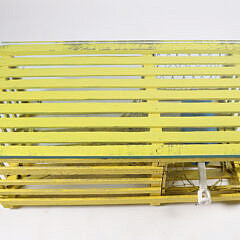 Glass Top Lobster Trap Coffee Table