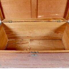 Antique Camphorwood Brass Bound Trunk with Carrying Handles