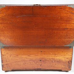 Antique Camphorwood Brass Bound Trunk with Carrying Handles