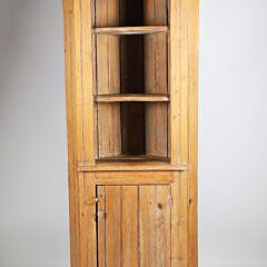 Vintage Country Pine Corner Cupboard