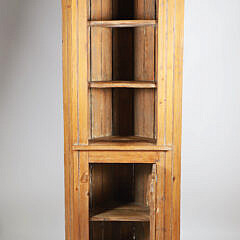 Vintage Country Pine Corner Cupboard