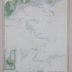 1877 Hand Colored Charts “Entrance To Nantucket Sound”