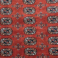 Vintage Hand Knotted Bokhara Oriental Rug