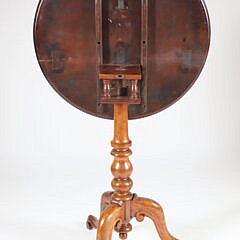 Late Georgian Mahogany Birdcage Tilt Top Table, 19th Century