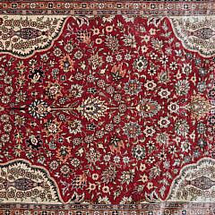 Hand Knotted Silk Oriental Scatter Rug
