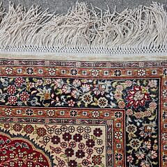 Hand Knotted Silk Oriental Scatter Rug