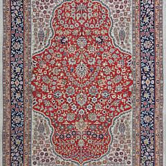 Hand Knotted Silk Oriental Scatter Rug