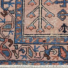 Vintage Hand Knotted Wool Oriental Scatter Rug