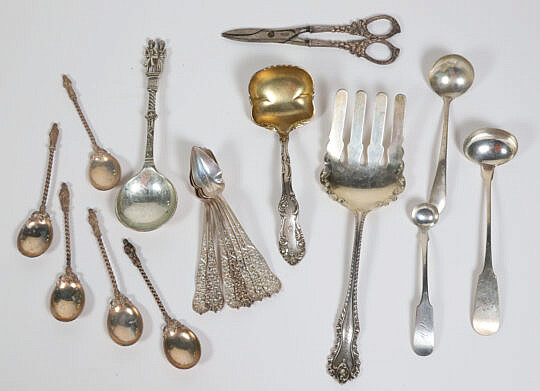 Lot of Sterling Silver Flatware and Serving Pieces