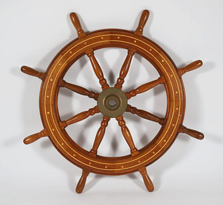 Mahogany and Brass Ship