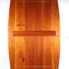 Signed Stephen Swift Cherry Trestle Dining Table, circa 2001