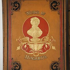 Two Tooled Leather Volumes “Works Of Hogarth”