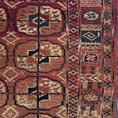 Hand Knotted Antique Bokhara Oriental Rug
