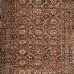 Hand Knotted Vintage Bokhara Oriental Rug