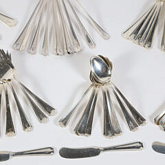 Gorham Sterling Silver Flatware Service for Twelve in the Fairfax Pattern