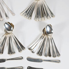 Gorham Sterling Silver Flatware Service for Twelve in the Fairfax Pattern