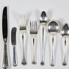 Gorham Sterling Silver Flatware Service for Twelve in the Fairfax Pattern