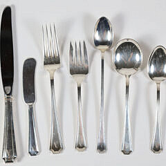 Gorham Sterling Silver Flatware Service for Twelve in the Fairfax Pattern