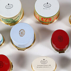 Collection of 17 English Halcyon Days Enamel Commemorative Boxes