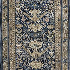 Vintage Persian Caucasian Hand Knotted Wool Oriental Rug