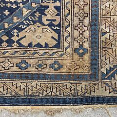 Vintage Persian Caucasian Hand Knotted Wool Oriental Rug