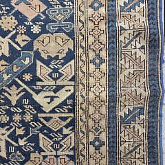 Vintage Persian Caucasian Hand Knotted Wool Oriental Rug